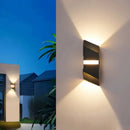 Axyaa Outdoor Cube Wall Light - Waterproof Modern Sconce for Garden and Porch
