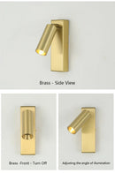 Axyaa Modern Rotatable LED Wall Sconce Lamp for Bedroom Bedside Hotel