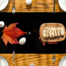 Axyaa Maple Leaf Table Runner for Dining Wedding Holiday Party Decor