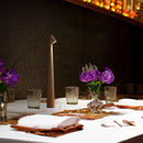 Axya Metal LED Table Lamp: Cordless, Rechargeable, Touch Control, Portable, Battery-operated