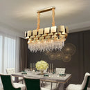 Axyaa Luxury Crystal Chandelier for Modern Living Room and Bedroom Lighting