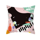 Axyaa Geometric Abstract Print Cushion Cover Tropical Botanical Pillowcase