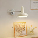 Axyaa French Cream LED Wall Lamps Swing Long Arm Home Decor Iron Applique Murale