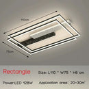 Axyaa Square LED Ceiling Lamp for Modern Home Decor Lighting
