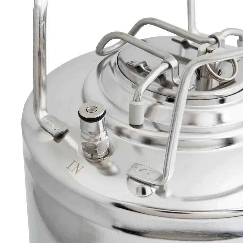 Axya Stainless Steel Nitrogen Coffee Keg Ball lock Growler Dispenser for Home Brew