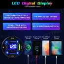 Axyaa RGB Ambient Lights 10-in-1 Car Atmosphere Lamps with USB Remote Control