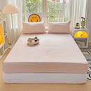 Axyaa Super Skin-Friendly Mattress Cover, Non-Slip & Dirt Resistant Fitted Sheet