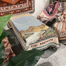 Axyaa Bohemian Moon Tapestry Camping Blanket Outdoor Picnic Sofa Cover