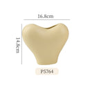 Axyaa Heart Ceramic Vase for High-Aesthetic Living Room Decor