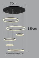Axyaa Staircase Chandeliers LED Pendant Light for Modern Home Decor