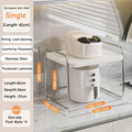Axyaa Pull Out Microwave Shelf Sliding Kitchen Storage Rack Stainless Steel Shelves
