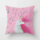 Axyaa Tropical Leaf Print Pillowcase for Living Room Sofa