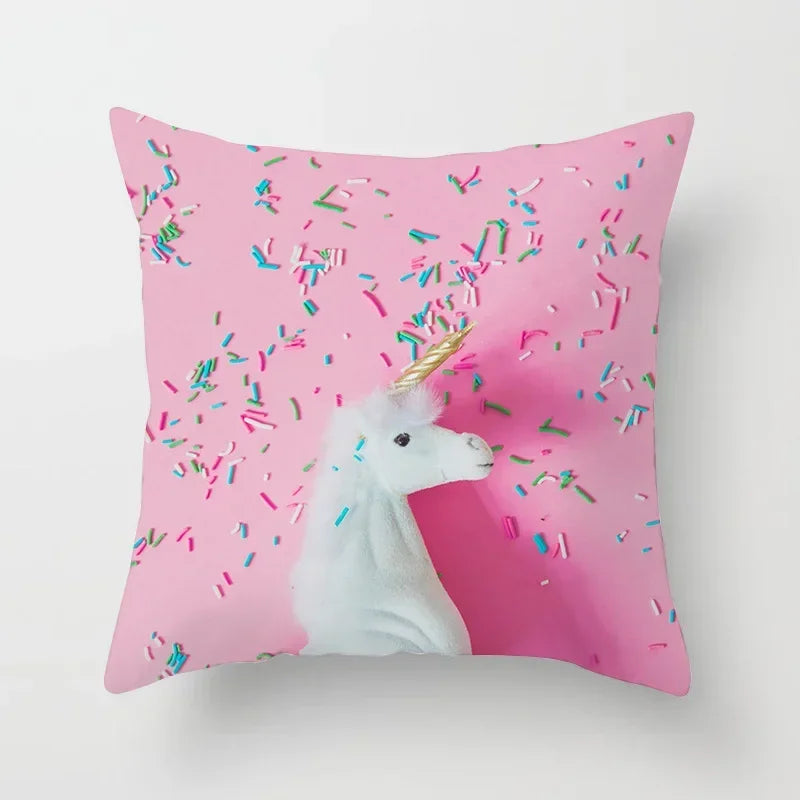 Axyaa Tropical Leaf Print Pillowcase for Living Room Sofa