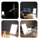 Axya Daylight Therapy Lamp 10000 Lux: Dimmable Timer, Touch Control, 5V LED Home Daylight