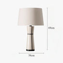 Axyaa Ceramic Table Lamp with Fabric Lampshade for Living Room Bedroom Decor