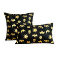 Axyaa Halloween Gilded Pillowcase Cojines, Colorful Sofa Cushion Cover