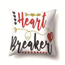 Axyaa Nordic Heart Print Throw Pillow Cover 45x45cm Home Sofa Decor
