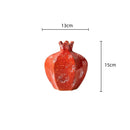 Axyaa Red Pomegranate Ceramic Vase for Home Decor and Flower Arrangements