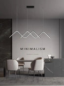 Axyaa Geometric LED Pendant Lights for Modern Dining Room & Kitchen Chandelier