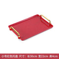 Axyaa Rectangular Plastic Tray with Handle for Home, Hotel, and Decor Use