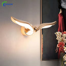 Axya Nordic Seagull LED Wall Lamp for Bedroom Vanity and Indoor Lighting