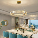 Axyaa Crystal LED Pendant Chandelier for Indoor Illumination