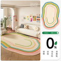 Axyaa Plush Cream Carpet for Living Room Soft Thick Floor Mat Synced with Dopamine Theme