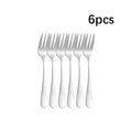 Axyaa 30-Piece Stainless Steel Tableware Set for Hotel and Dining