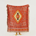 Axyaa Bohemian Fringed Outdoor Picnic Blanket
