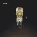 Axyaa Crystal Wall Lamp: Modern Luxe Sconce for Bedroom, Staircase, Living Room & Home Decor