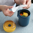 Axyaa Portable Breakfast Cup with Lid and Spoon