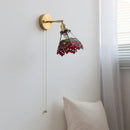 Axyaa Colorful Glass LED Wall Lamp Modern Nordic Style Rotation Bathroom Light