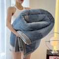 Axyaa Double Layer Fleece Blanket: Soft & Cozy Bedspread for Winter