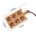 Axyaa Solid Wood Egg Holder | Handmade Breakfast Storage Box | Creative Four or Six Grid