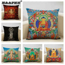 Retro Art Linen Cushion Cover 45 * 45 for Living Room Bedroom Decor with Axyaa Brand