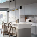 Axyaa Modern Luxury Linear Chandelier for Dining Room Office Bar Table