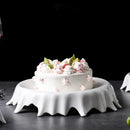 Axyaa White Porcelain Dinner Plate Set for Home Kitchen Dining