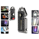 Axya LED Shoulder Police Light: Rechargeable Flashing Safety Keychain Light