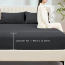 Axyaa Cotton Fitted Sheet - Solid Color, Anti-slip, Adjustable Mattress Cover