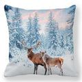 Axyaa Santa Print Pillowcase for Christmas and New Year Decor
