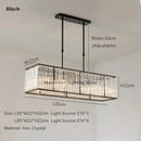 Axyaa Modern Crystal Chandelier for Home Décor and Dining - Elegant Iron Pendant Light