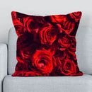 Axyaa Rose Blue Enchantress Pattern Sofa Pillowcase