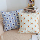 Axyaa Frangipani Pattern Cushions 45x45, Nordic Home Decor, Modern Style Pillowcases.