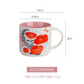 Axyaa Floral Bird Ceramic Mug 450ml Large Breakfast Tea Coffee Cup Business Gift Mug