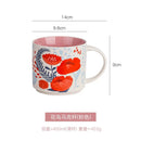 Axyaa Floral Bird Ceramic Mug 450ml Large Breakfast Tea Coffee Cup Business Gift Mug