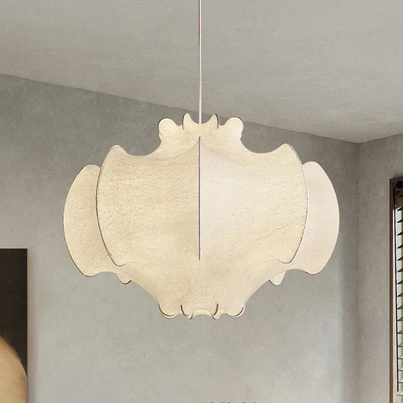 Axyaa Wabi Sabi Silk Pendant Lights - Nordic Style LED Chandelier for Home Decor