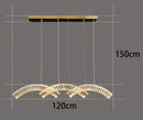 Axyaa Crystal Chandeliers: Modern LED Ceiling Hanging Lights for Living Room