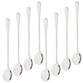 Axyaa Long-Handled Stainless Steel Soup & Dessert Spoon Set