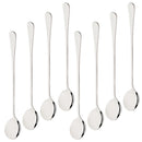 Axyaa Long-Handled Stainless Steel Soup & Dessert Spoon Set