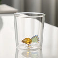 Axyaa Christmas Tree Glass Cup: Festive 3D Tree Mug for Coffee, Wine, Juice, or Milk